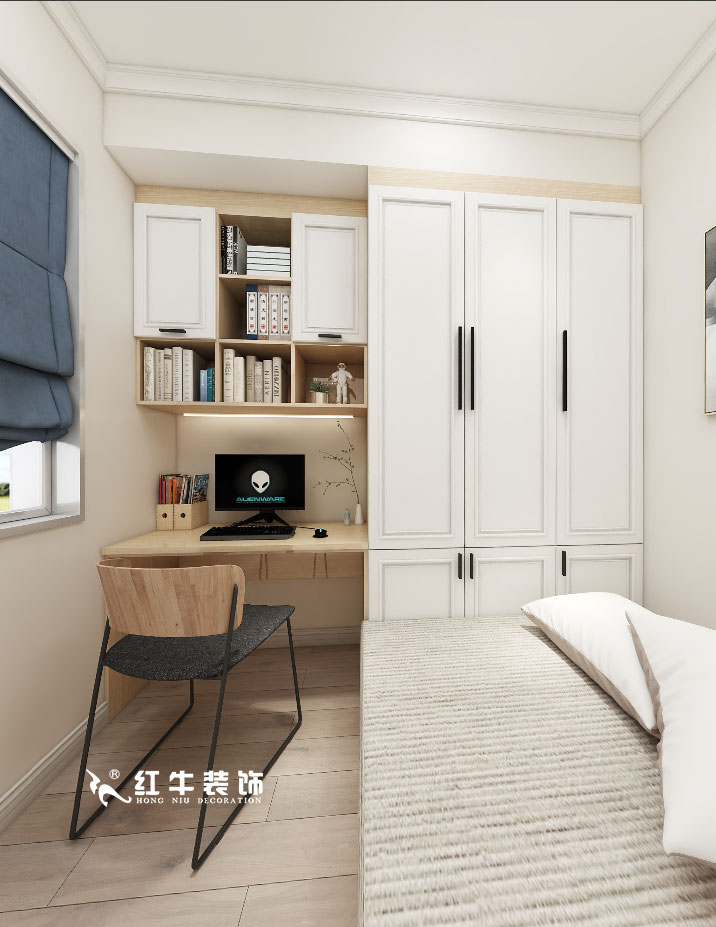 顧娟_金地都會意境118㎡現(xiàn)代風(fēng)格--弧形沙發(fā)設(shè)計，獨(dú)特有創(chuàng)意！10書房設(shè)計+