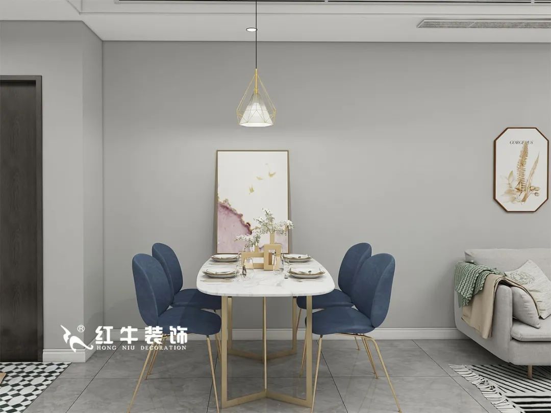 劉萍萍_仙龍灣山莊90㎡輕奢風(fēng)格｜加入一點(diǎn)金屬線條，這個(gè)家高級(jí)又溫柔！04
