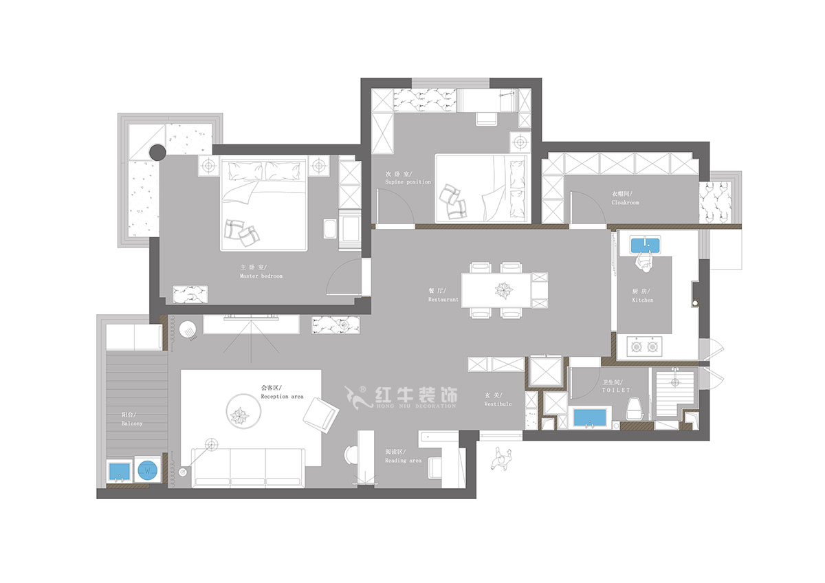 【實景案例】蔣?。f達茂-96㎡-日式風格｜2室1廳1衛(wèi)｜新房裝修｜定制家｜全包14萬｜00平面圖